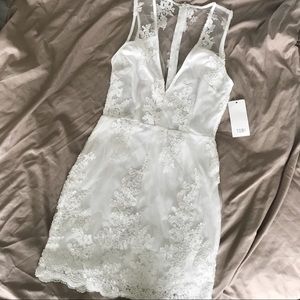 Tobi One Night White Bodycon Dress NWT